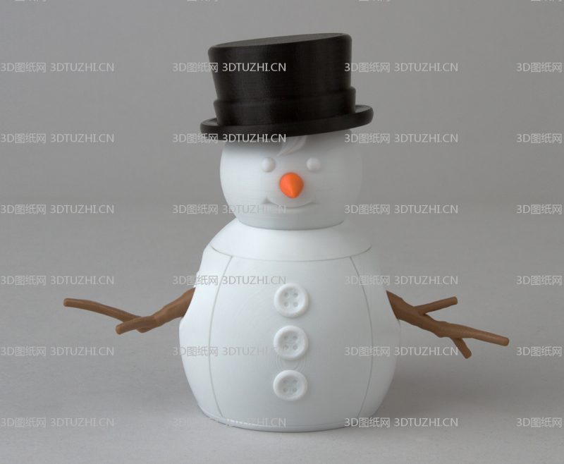 雪人3D打印图纸-3D图纸网