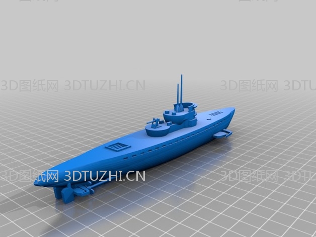 德国U-IXC潜艇-3D图纸网