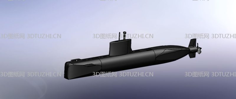 巴基斯坦阿戈斯塔-90B潜艇-3D图纸网