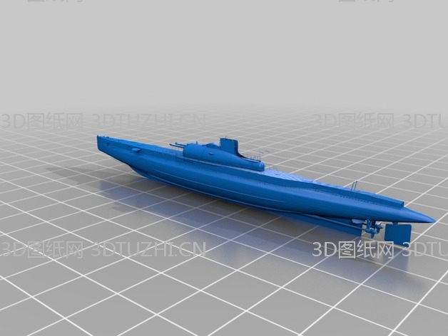 法国苏尔古夫号潜艇-3D图纸网