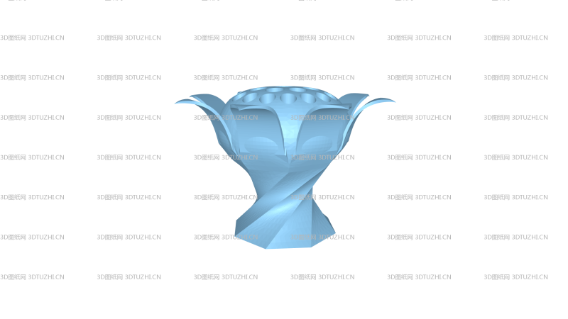 笔筒模型打印-3D图纸网