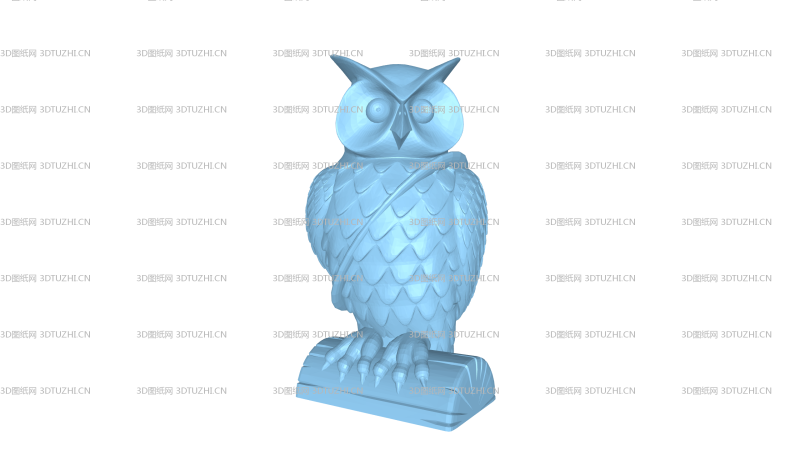 混音猫头鹰-3D图纸网