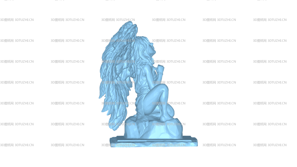 小天使+祈祷-3D图纸网