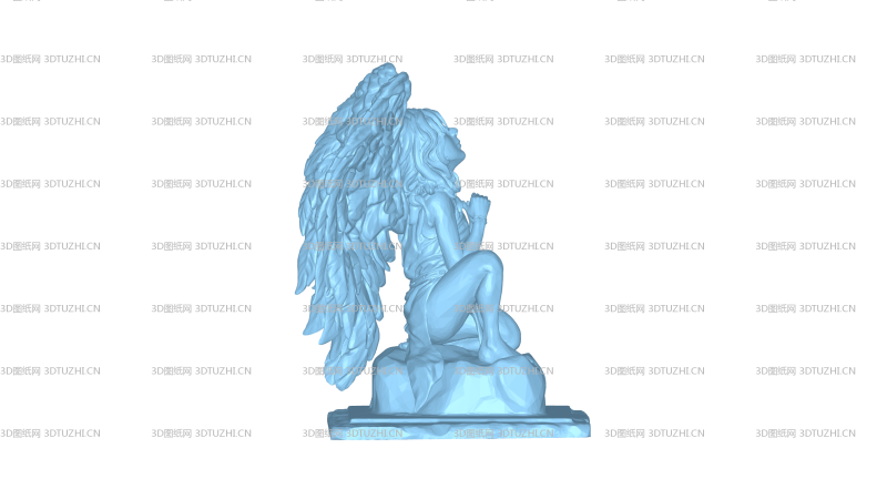 小天使+祈祷-3D图纸网