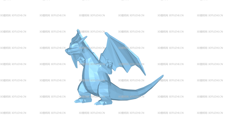 神奇宝贝里的喷火龙-3D图纸网