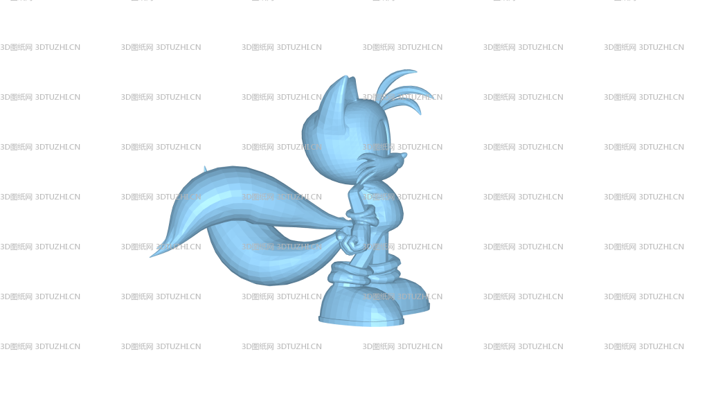 卡通动物模型-3D图纸网