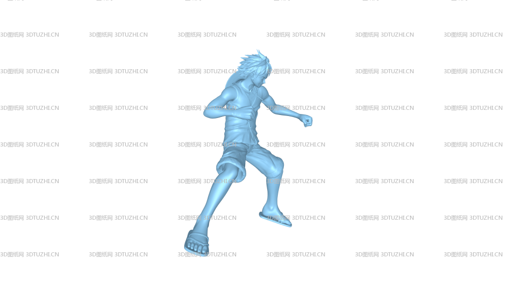 海贼王路飞-3D图纸网