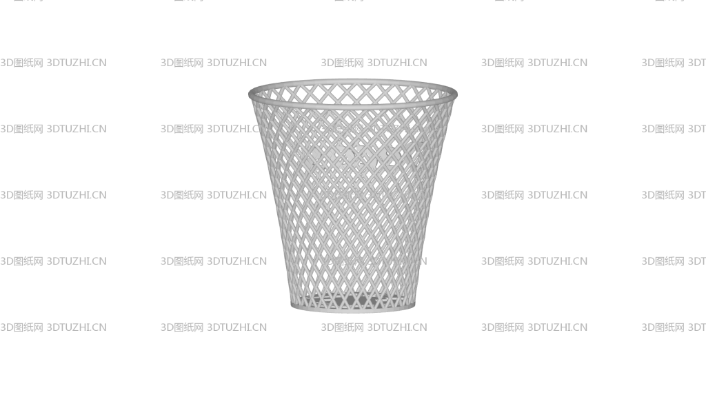 垃圾筐垃圾桶-3D图纸网