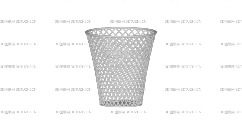垃圾筐垃圾桶-3D图纸网
