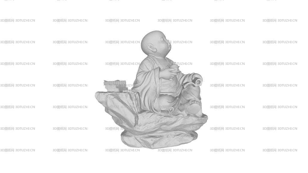 茶趣小佛模型-3D图纸网