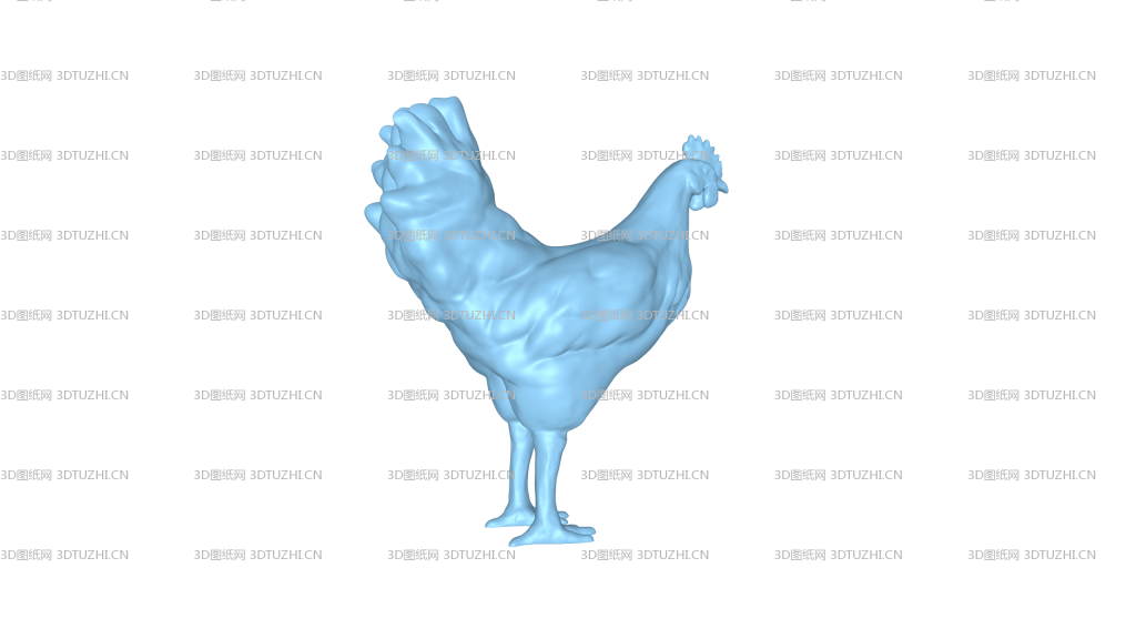 大公鸡模型-3D图纸网