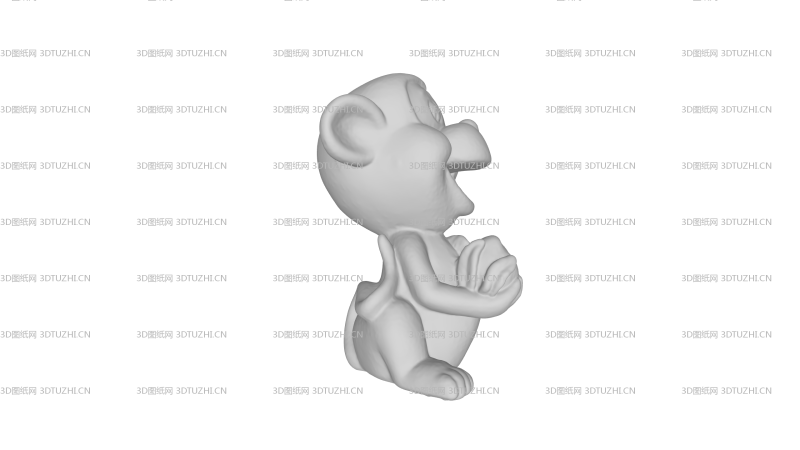 大嘴猴子模型-3D图纸网