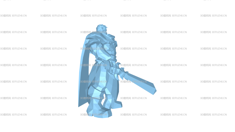 德玛西亚之力-盖伦-英雄联盟-3D图纸网