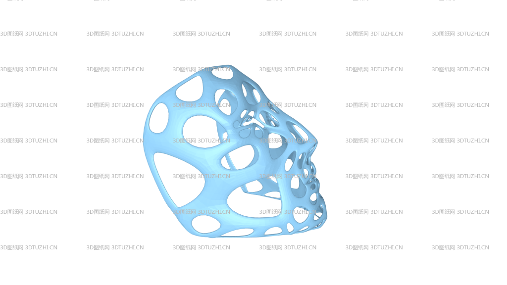 多边形面具-3D图纸网