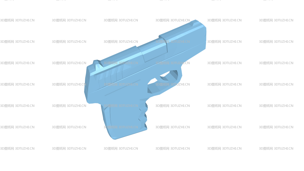 9mm手枪玩具-3D图纸网