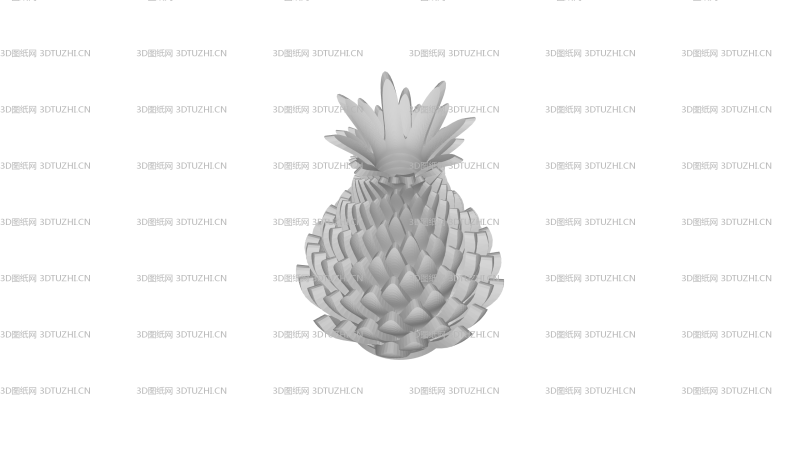 叶子花瓶模型-3D图纸网