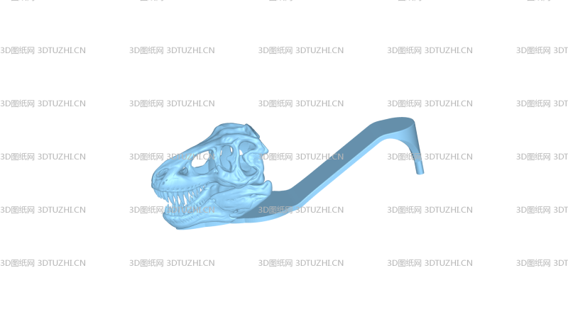 霸王龙凉拖鞋-3D图纸网