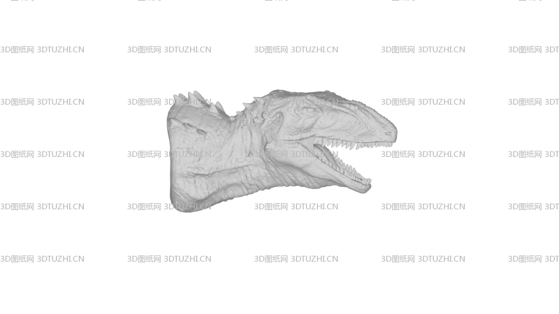 班卓琴恐龙的头dinifix-3D图纸网