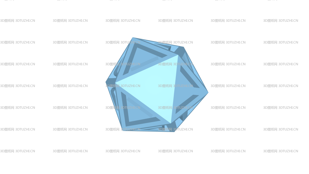 3D二十面体-3D图纸网