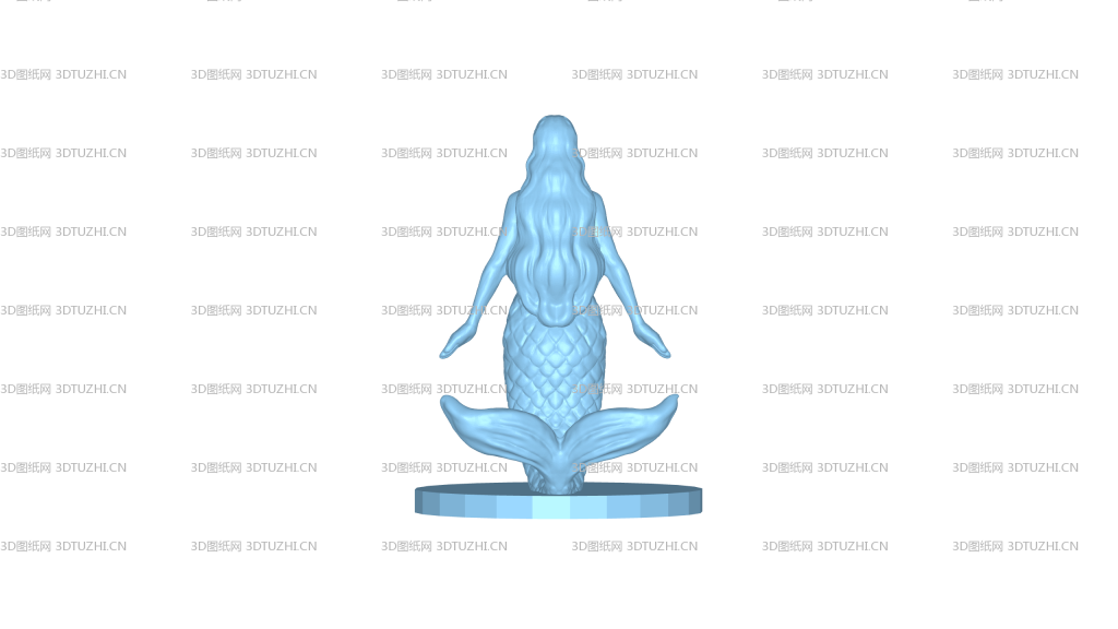 美人鱼人鱼-3D图纸网