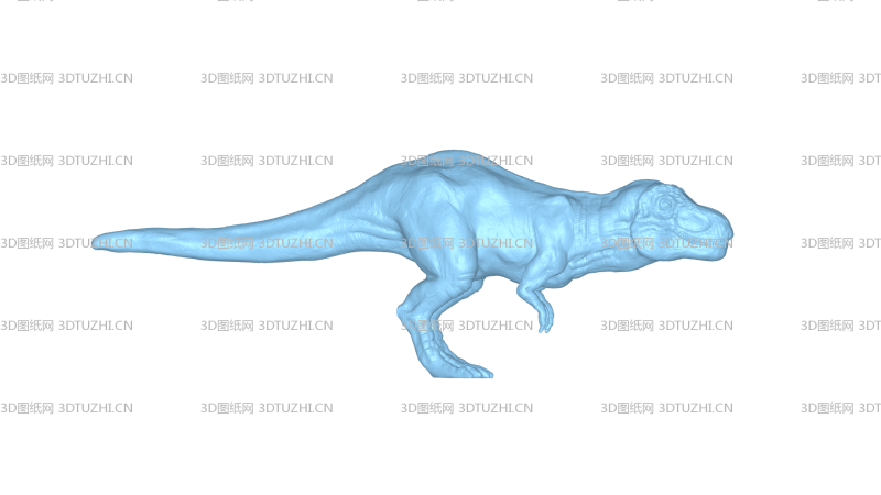 恐龙暴龙Tyrannosaurus-3D图纸网