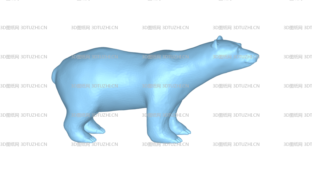 熊北极熊狗熊-3D图纸网