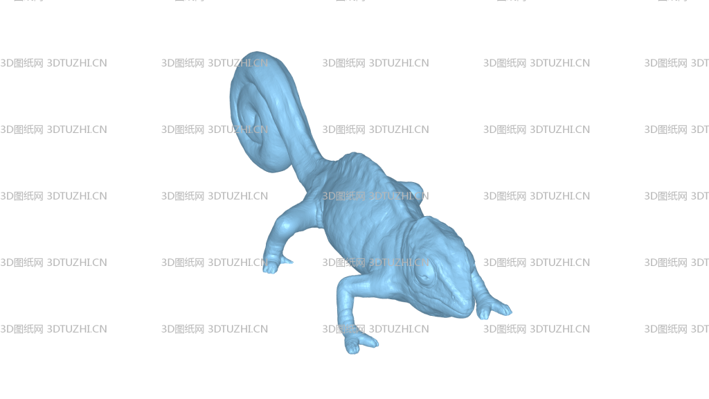 蜥蜴变色蜥Chamaele-3D图纸网