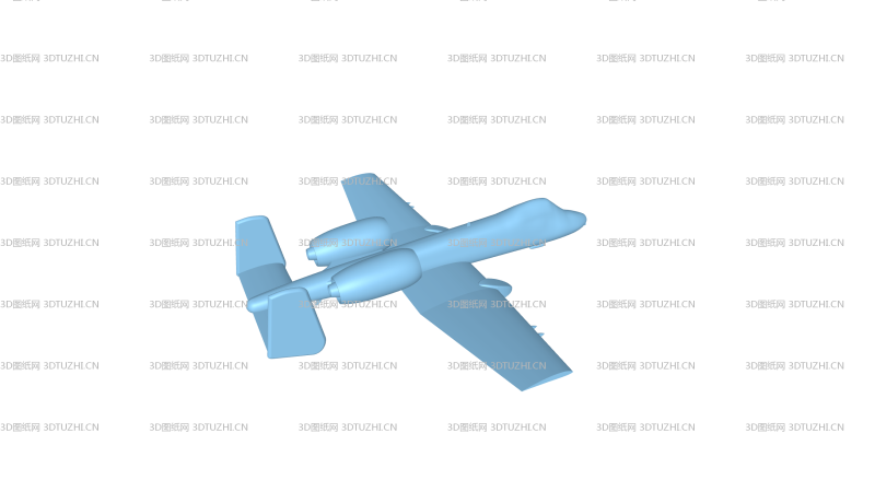 A10+疣猪战斗机-3D图纸网