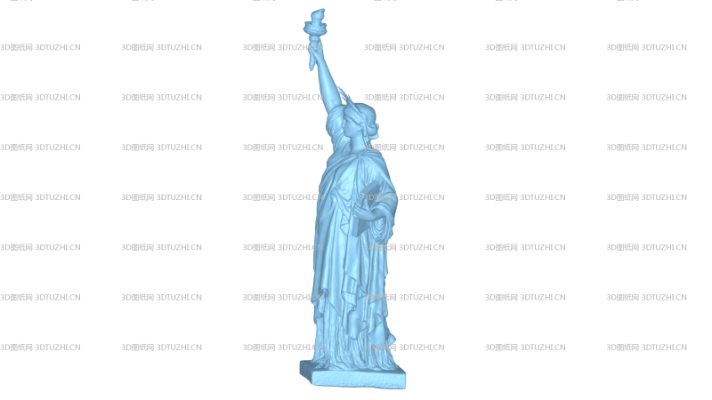 自由女神像-3D图纸网