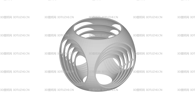 抽象雕塑模型-3D图纸网