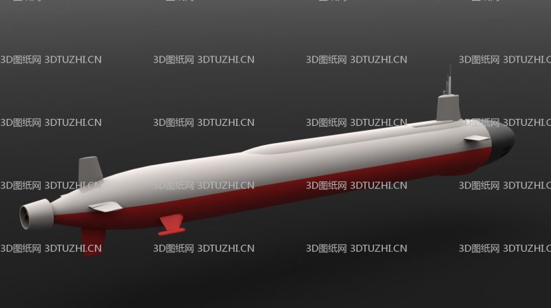 美国ssn核潜艇-3D图纸网