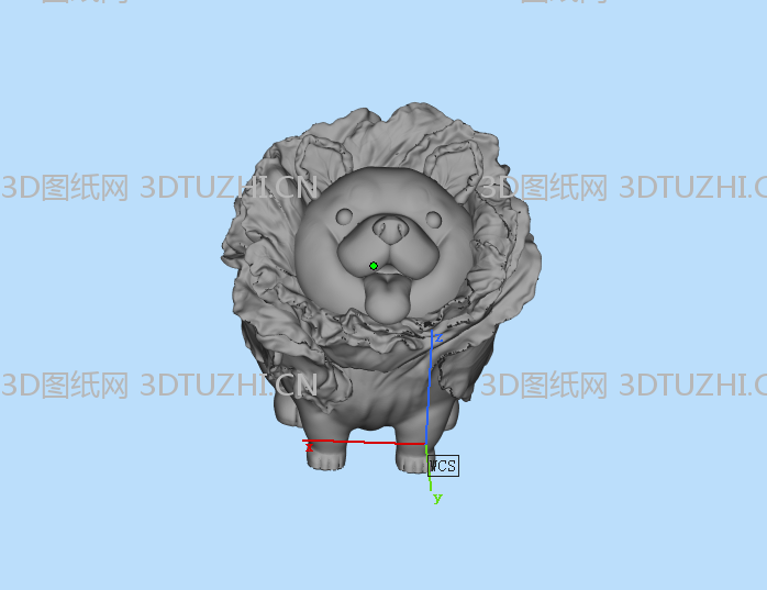 菜狗手办大白菜-3D图纸网