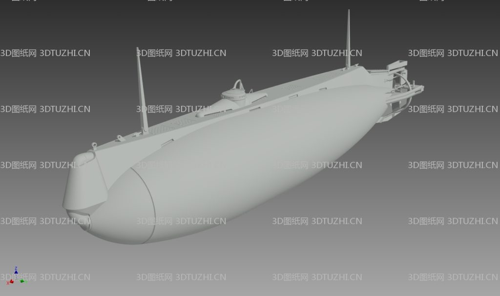 美国USS荷兰”号SS-1潜艇-3D图纸网