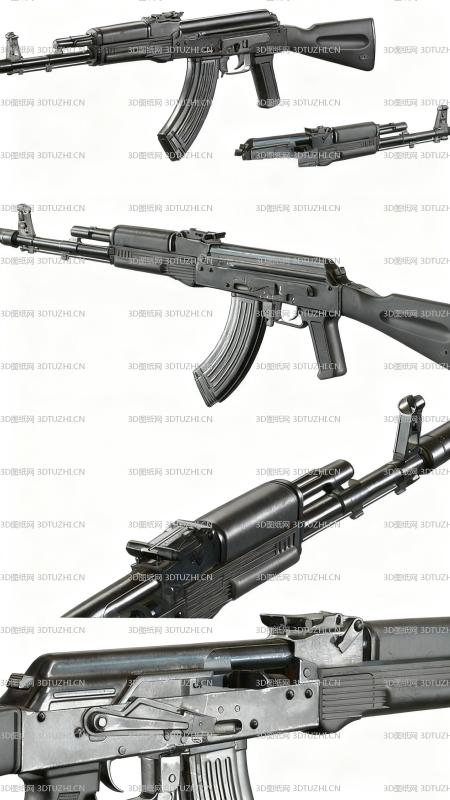 俄罗斯AK-103 步枪3D model-3D图纸网