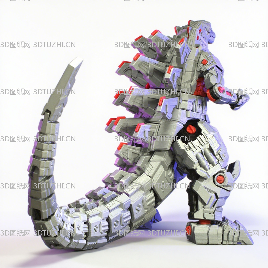 机械哥斯拉-3D图纸网