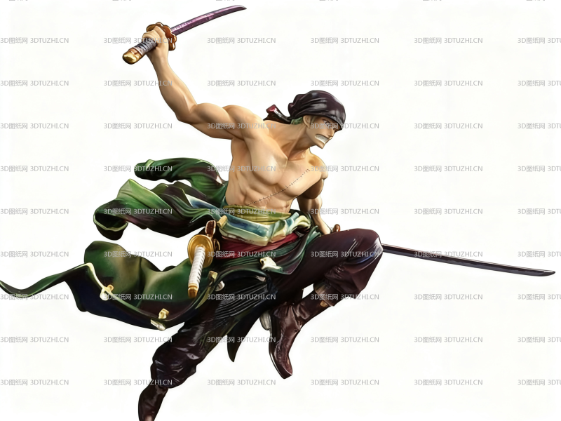 海贼王索隆-3D图纸网