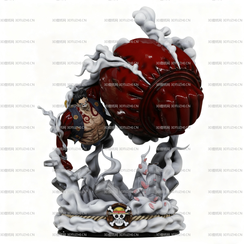 海贼王路飞四档-3D图纸网